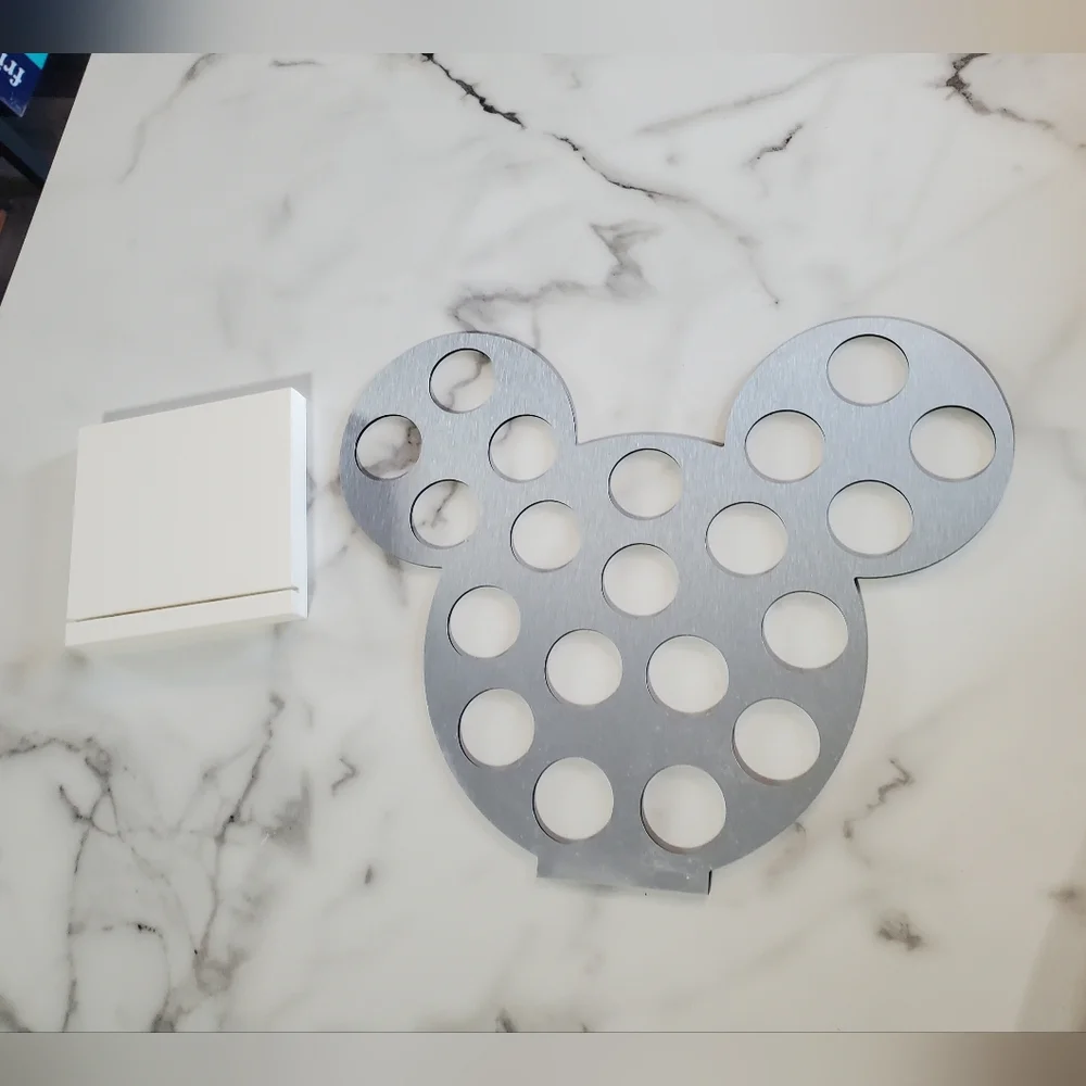 Silver Mickey Mouse Head K Cup Holder